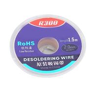 BAFOVY Fil à Dessouder, Matériau en Cuivre, Conduction Thermique Rapide, Mèche à Souder Efficace pour Carte PCB électronique, Longueur 1,5 M pour les Réparations de Bricolage (2mm)