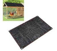 BAFOVY Filet D’ombrage pour Poulailler, Couverture Pare-Soleil Noire 3,5 X 2 M avec 20 Cordes élastiques et Une Corde de 10 M, pour Volailles, Lapins, Canards, Plantes de Jardin, Serre,