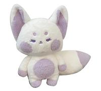 BAFOVY Fox Doll Peluche Fox Doll Peluche Douce 60 Cm Animal de Dessin animé Jouet 4 Couleurs Oreiller Câlin Coussin de Corps pour Enfants Chambre Canapé Lecture Sommeil (Violet Blanc Pleine Longueur