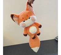 BAFOVY Fox Doll Peluche Fox Doll Peluche Douce 60 Cm Animal de Dessin animé Jouet 4 Couleurs Oreiller Câlin Coussin de Corps pour Enfants Chambre Canapé Lecture Sommeil (Orange Pleine Longueur 60cm)