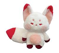 BAFOVY Fox Doll Peluche Fox Doll Peluche Douce 60 Cm Animal de Dessin animé Jouet 4 Couleurs Oreiller Câlin Coussin de Corps pour Enfants Chambre Canapé Lecture Sommeil (Rouge Rose Pleine Longueur