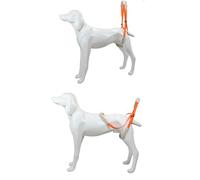 BAFOVY Harnais de Soutien des Jambes Arrière du Chien, 2 Pièces, Harnais Arrière du Chien, Sangle Réglable en Velours Doux, Aide à L'élingue de Levage, Support des Jambes (Orange)