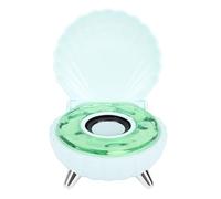 BAFOVY Haut-Parleur avec Veilleuse Colorée, Matériau ABS, Superbe Design de Coquillage 2 en 1, Haut-Parleur Stéréo Portable pour Chambre et Fêtes (Green)