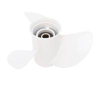 BAFOVY Hélice Hors-Bord en Aluminium 13 1/4x17K, Hélice de Moteur de Bateau Améliorée avec Cannelure à 15 Dents pour Moteurs 2/4 Temps