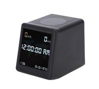BAFOVY Horloge de Bureau WiFi avec Bitcoin Lottery Mining 1060kH/s Affichage du Taux de Hachage Météo Température Humidité Mineur alimenté par USB Noir (Black)