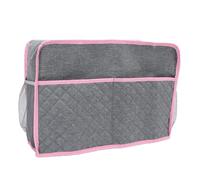 BAFOVY Housse de Machine à Coudre, Housse Anti-poussière en Toile pour Machine à Coudre avec Poches, Pliable 17,0 X 7,0 X 12,0 Pouces, de Rangement de Protection pour Couturières à Domicile et