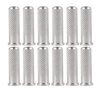BAFOVY Insert des Flèches en Aluminium Base de Base 12pcs Inserts de de Tir à l'arc pour Les Flèches de Carbone de 6,2 Mm avec Performance Stable à Haute Précision Matériau Léger Facile à Installer