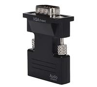 BAFOVY Interface Multimédia Haute Définition vers Convertisseur VGA, Adaptateur Durable en ABS et Aluminium pour Sortie Vidéo HD 1080P, pour Les Ordinateurs Portables et Les Projecteurs (Black)
