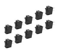 BAFOVY Interrupteur à Bascule en Plastique KCD3, 2 Broches, 16 A, 250 V CA, 20 A, 125 V CA, Borne Argentée, 2 Positions Marche/arrêt pour le Remplacement et la Réparation d'appareils électroménagers