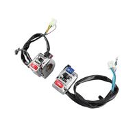 BAFOVY Interrupteur de Commande Universel pour Guidon de Moto de 7/8 Pouces, Clignotant Gauche Droit, Klaxon, Feux de Croisement, Phare Marche/Arrêt, Arrêt D'allumage, avec Conception (WHITE)