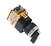 BAFOVY Interrupteur de Réinitialisation Automatique à 3 Positions, Interrupteur Rotatif Ignifuge avec une Excellente Isolation pour Contrôler les Circuits électriques, une Matière Plastique Durable,