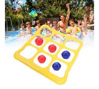 BAFOVY Jeu de Piscine Gonflable, Jouet Aquatique D'équipe en PVC épais et Anti-Fuite pour 2 à 10 Joueurs avec Porte-gobelets, pour Les Fêtes à la Piscine, Les Vacances à la Plage