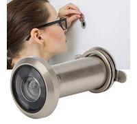 BAFOVY Judas de Porte de sécurité en Alliage de Zinc, Angle de Vision de 220 Degrés, 14 Mm, or avec Couvercle Arrière pour Portes de 35 à 60 Mm, Contrôle de confidentialité d'entrée de Maison