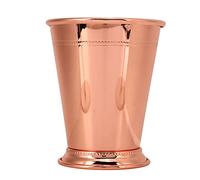 BAFOVY Julep Cup Tasse Julep à la Menthe en Acier Inoxydable avec Motif perlé, Base Large, Style Rétro, Tasse à Cocktail Stable de 6,6 Oz pour les Barmans à Domicile, les Amateurs de Cocktails (Or