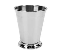 BAFOVY Julep Cup Tasse Julep à la Menthe en Acier Inoxydable avec Motif perlé, Base Large, Style Rétro, Tasse à Cocktail Stable de 6,6 Oz pour les Barmans à Domicile, les Amateurs de Cocktails