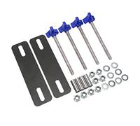 BAFOVY Kit de Montage pour Planche de Traction, Supports de Rail de Récupération Réglables en Acier, Broches M10x155, Convient aux Planches de 4,72 à 6,69 Pouces pour Barres de Toit, Lits de Camion,
