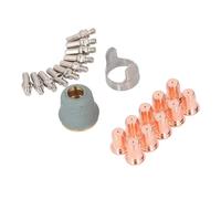 BAFOVY Kit de Pointes d'électrode pour Coupeur PT 60, Ensemble de Consommables en Laiton, 22 Pièces avec Buses d'électrodes, Guide 'espacement de Capuchon pour la Réparation et le Remplacement de
