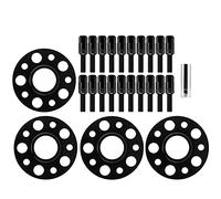 BAFOVY Kit d'Entretoise de Roue 15 Mm Entretoise de Roue Centrée sur Le Moyeu 6061 T6 en Aluminium forgé 5 X 112 M12 X 1,5 Alésage de 66,56 Mm Améliore Le Dégagement et la stabilité pour W202 W203