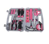 BAFOVY Kit D'outils pour Femmes de 40 Pièces, Ensemble D'outils Ménagers Multifonctionnels avec Poignée D'embout à Double Usage et étui de Rangement organisé, pour les Réparations à