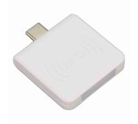 BAFOVY Lecteur de Carte de Téléphone Mobile ID, Technologie Efficace, Buzzer intégré, Performances Stables, Compatibles avec Diverses Marques, Conception Portable, Plug et Jeu Facile avec (WHITE)