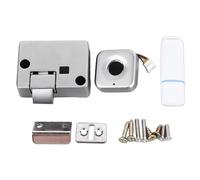 BAFOVY Lock D'Armoire à Empreinte Digitale Intelligente sans clé, Cachée, Lock de Tiroir de Fichiers, Armoire, sécurité Enfant, électrique, Bricolage, Meuble en Bois pour Bureau à