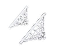 BAFOVY Lot de 2 Emporte-pièces en Forme de Couronne de Princesse en ABS pour Pâte à Fondant et Pâtisserie, 203 X 89 Mm, 85 X 39 Mm, pour Bricolage, Fête d'anniversaire, Dîner, Décoration de Gâteaux