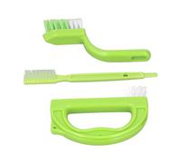 BAFOVY Lot de 3 Brosses à Coulis en ABS avec Poils en Polypropylène, Poignée Incurvée Antidérapante, Ensemble de 3 Formes pour Joints de Carrelage, Douche, Salle de Bain, Cuisine, Lignes de Sol