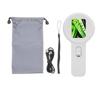 BAFOVY Loupe Numérique Portative Microscope Numérique Portable Loupe avec Grossissement 200X Écran de 2 Pouces 16 LED pour Observation de la Nature Expertise de Bijoux (White)