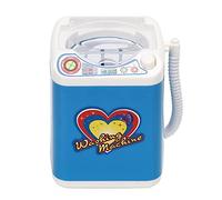 BAFOVY Machine à Laver à Brosse de Maquillage électrique, Jouet Amusant pour les Enfants, Apparence de Simulation Unique, Drainage Efficace pour le Nettoyage des éponges, Faire des Tâches (BLUE)