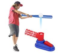 BAFOVY Machine de Lancement de Baseball, Chargeur Automatique de Balles avec 3 Balles de Baseball en Plastique, Améliore Les Compétences de Frappeur pour Les Garçons et Les Filles âgés