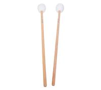 BAFOVY Maillets Marimba en Bois de Hêtre, Fil de Laine à Pointe en | Bâton de Percussion 16,93 Pouces, Tête de tonalité Chaude, Maillet pour Xylophone Vibraphone Marimba, Naturel