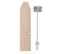 BAFOVY Mélangeur de Boissons Portatif Rechargeable pour Mousseur à Lait, Baguette de Mousseur à Lait en Acier Inoxydable ABS, Conception sans Fil à Fonctionnement à un Bouton pour le Mélange d'œufs
