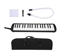 BAFOVY Melodica 37 Touches Clavier Instrument à Vent, ABS Portable (BLACK) | ABS Résistant aux Chocs, 40 Vis en Acier Inoxydable, Sarbacane et Embout Inclus, 18,9 X 4,3 X 2 Pouces