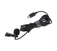 BAFOVY Microphone Lavalier à Clipser avec éponge Coupe-Vent et Réduction du Bruit pour Enregistrement sur Smartphone, Streaming en Direct, Chanson K, USB C