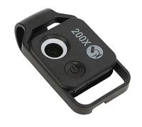 BAFOVY Microscope de Poche HD 200x avec Caméra de Téléphone à Téléphone, LED, Grossissement 200x, Batterie Intégrée, Réglable pour iOS, pour Le Laboratoire, évaluation des Bijoux