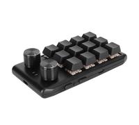 BAFOVY Mini Clavier personnalisé Clavier Macro Programmable 12 Touches Mécaniques 2 Boutons avec Interrupteur Rouge pour PC de Jeu Raccourcis de Bureau ABS Commande Rapide Durable (USB Filaire)