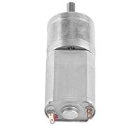 BAFOVY Moteur à Engrenages de Réduction à Grande Vitesse 12 V CC Moteur électrique de Bricolage avec Engrenages Métalliques 15-200 Tr/min pour la Fabrication de Modèles de Jouets et d'appareils