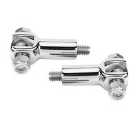 BAFOVY Motorcycle Poot Pegs Potchette Pied Rests en Acier Inoxydable High Durness Support Mount de Montage avec Conception élégante pour 2000-2006 (Électropulaire)