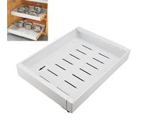 BAFOVY Organisateur de Placard à Sortir, Organisateur de Placard Coulissant, Tiroir de Placard Coulissant, Largeur Réglable 12,4-20,47 Pouces pour le Stockage de la Cuisine, de la Cave