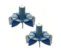 BAFOVY Paquet de 2 R0714300 de Remplacement pour Nettoyeur de Piscine MX6 MX8, Ensemble de Turbine de Récurage Cyclonique avec Brosses Rotatives, pour Un Nettoyage Efficace de la Piscine (Gris Bleu)
