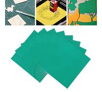 BAFOVY Paquet de 8 Feuilles de Tilleul 300x300x3mm, Planches de contreplaqué Vert avec Surface Pré-enduite pour Couper la Gravure, L'artisanat, les Signes, les Badges, la Décoration de