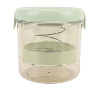 BAFOVY Passoire à Yaourt Grec avec Couvercle, Fine, Filtre à Ressort pour Yaourt Grec épais Fait Maison, Gadget de Cuisine Lavable au Réfrigérateur, Rond Jaune (GREEN)