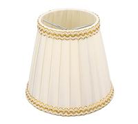BAFOVY Petite Pince à Ombre sur le Tissu Rustique Amorce-lampe pour les Ampoules E14 avec un Matériau Brillant Soyeux Léger pour les Appliques Murales de Lampes de Table