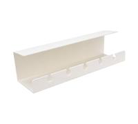 BAFOVY Plateau de Gestion des Câbles sous Le Bureau, Organisateur avec Deux Méthodes de Montage de Grande capacité, Conception Ventilée pour Le Bureau et la Maison (White)