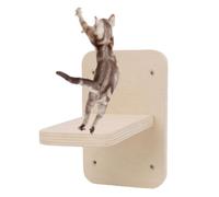BAFOVY Plateforme Murale pour Chat, étagère d'escalade, Perchoir Mural en Bois Massif Robuste, Supportant Un Poids Important, Idéale pour Les Chats d'intérieur. Design Moderne et