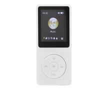 BAFOVY Player MP4, Écran LCD de 1,8 Pouce Video Portable MP3 Player Ultra-Thin Design Digital Music Digital Music avec Haut-Parleur intégré Soutien de la Carte TF pour Les étudiants (White)