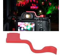 BAFOVY Poignée de Pouce de Chaussure Chaude, Poignée de Caméra en Alliage d'aluminium pour A7M2 M3 A7R2 R3 A9, Conception Ergonomique, Montage à Clipser (rouge)