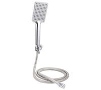 BAFOVY Pommeau de Douche à Main, 2 Réglages de Pression avec Modes Brume de Pluie et Impulsion, ABS chromé, Technologie D'injection D'air pour un Débit D'eau Puissant, Installation