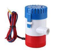 BAFOVY Pompe de Cale Marine 750GPH Pompe de Puisard Submersible ABS 12V 24V DC avec Sortie 3 4 Pouces Filtre à Dégagement Rapide Moteur Refroidi à l'eau pour Cale de Bateau Réservoir d'appâts