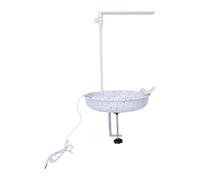 BAFOVY Poteau de Douche monté sur Pont pour Bain d'oiseaux USB, Jardin